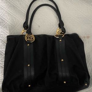SOLD. Gucci canvas bag, RARE, Authentic, Black